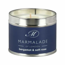 Bergamot & Soft Rose 210G Tin Soy Candle><noscript><img width=