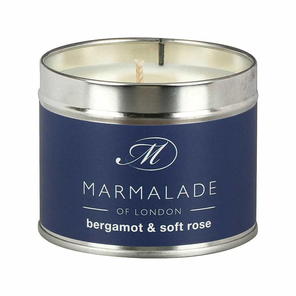 Bergamot & Soft Rose 210G Tin Soy Candle>Marmalade of London Outlet