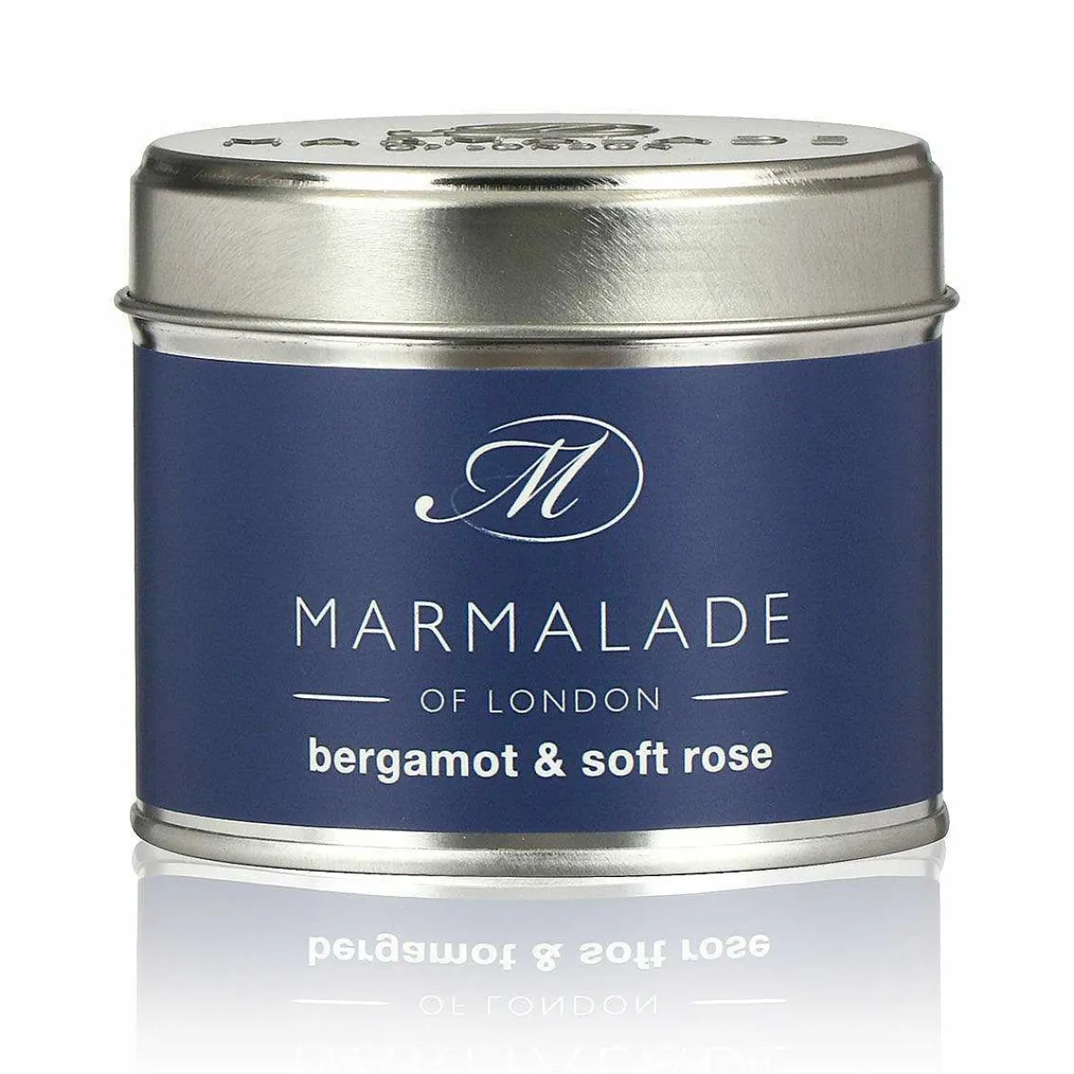 Bergamot & Soft Rose 210G Tin Soy Candle>Marmalade of London Outlet