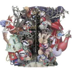 Christmas Bunnies 3D Christmas Card>Me & McQ Online