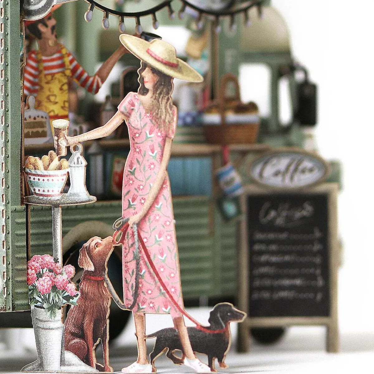 'Coffee Truck' 3D Greetings Card>Me & McQ Outlet