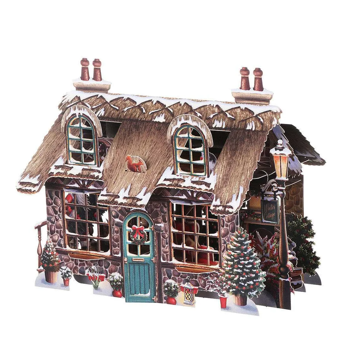 Cosy Cottage 3D Christmas Card>Me & McQ Cheap