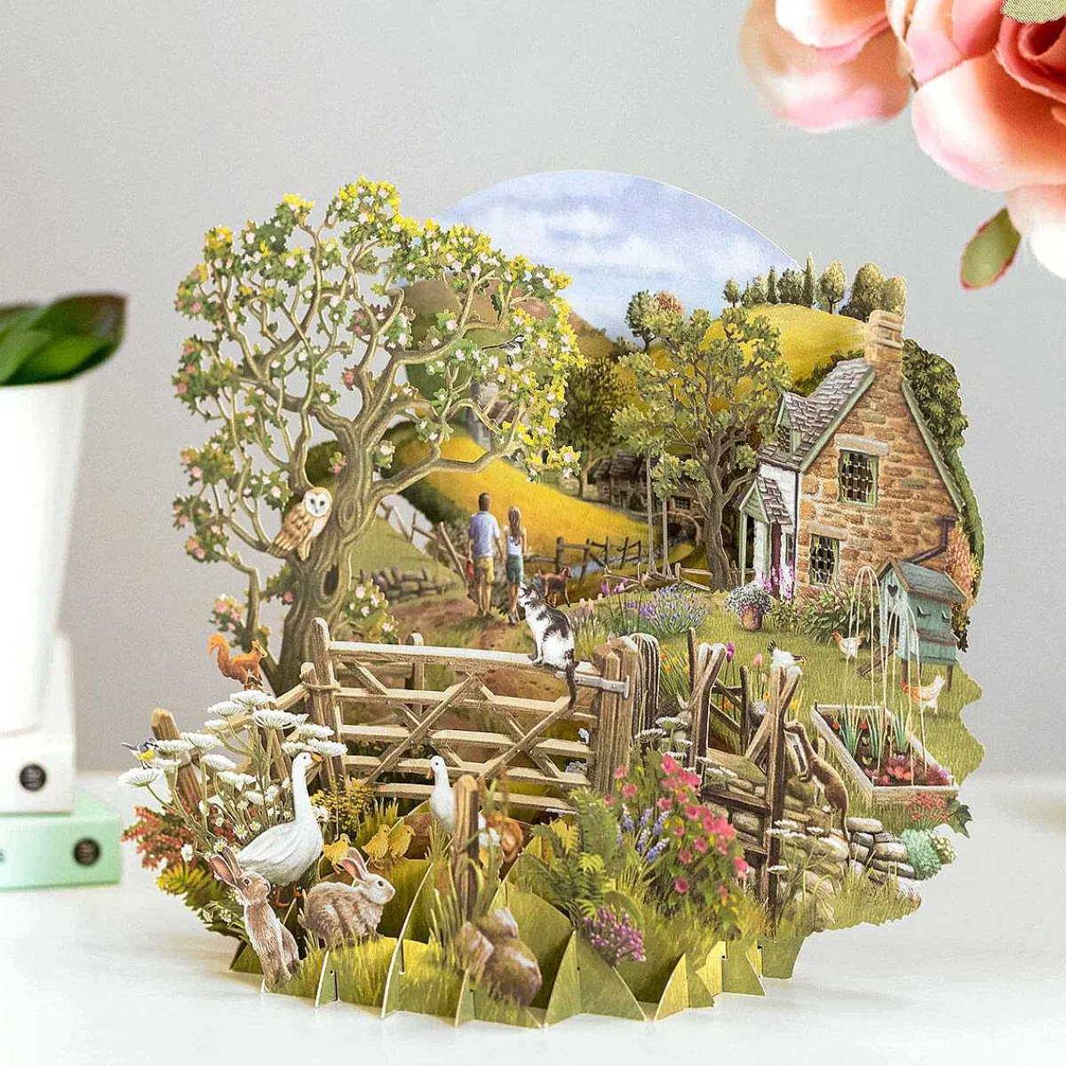 'Countryside' 3D Greetings Card>Me & McQ Cheap