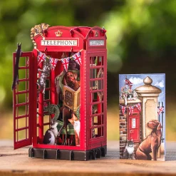 Dog & Bone 3D Greetings Card><noscript><img width=