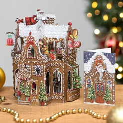 'Gingerbread House' 3D Christmas Card><noscript><img width=
