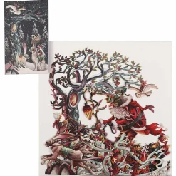 Hare Racing 3D Christmas Card><noscript><img width=