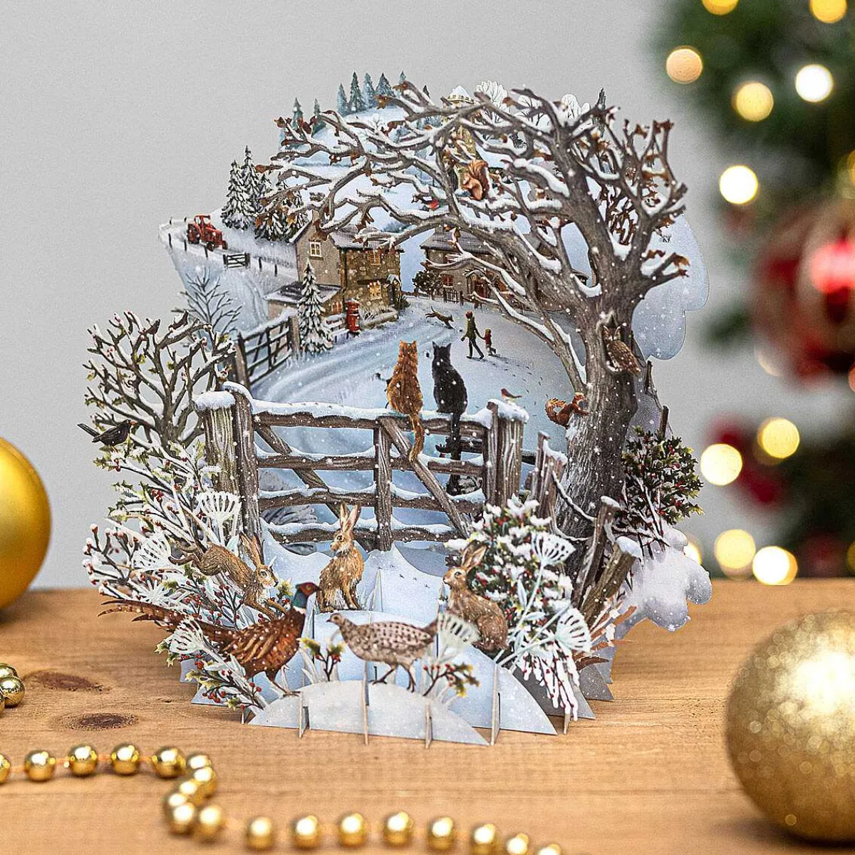 'Let It Snow' 3D Greetings Card>Me & McQ Clearance