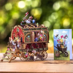 Mouse Caravan 3D Greetings Card><noscript><img width=