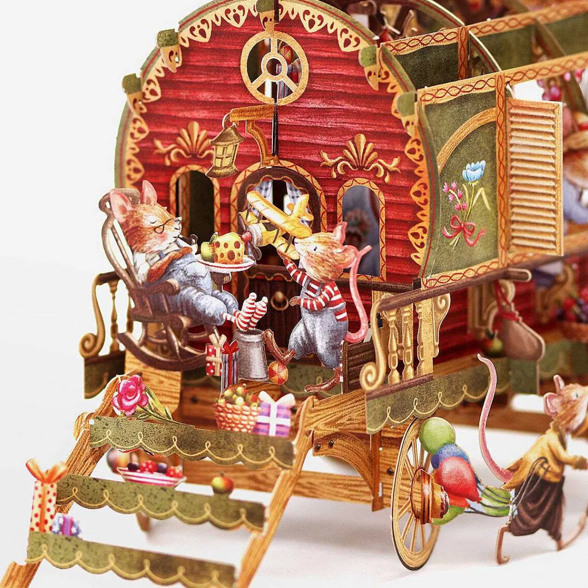 Mouse Caravan 3D Greetings Card>Me & McQ Outlet