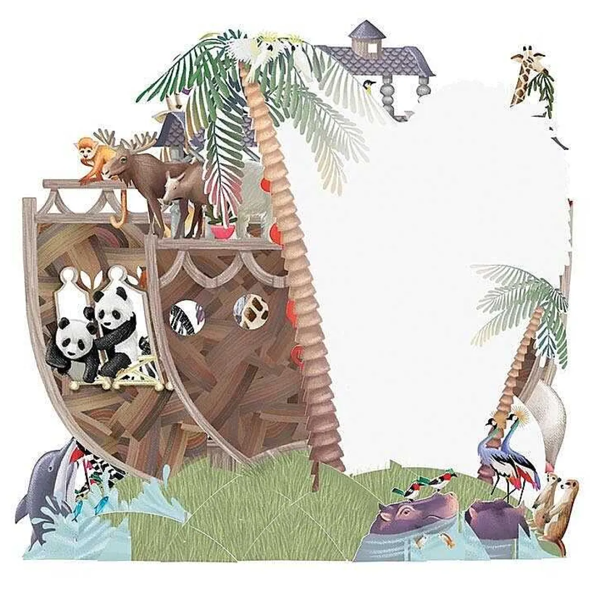"Noah's Ark" 3D Greetings Card>Me & McQ Best