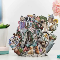 "Puppies" 3D Birthday Card>Me & McQ Discount