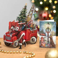'santa's Pickup' 3D Christmas Card>Me & McQ Shop