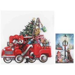 'santa's Pickup' 3D Christmas Card><noscript><img width=