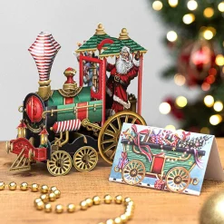 'santa's Train' 3D Christmas Card>Me & McQ Discount