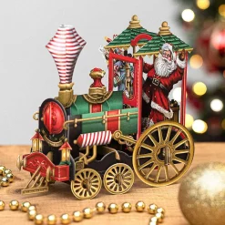 'santa's Train' 3D Christmas Card><noscript><img width=