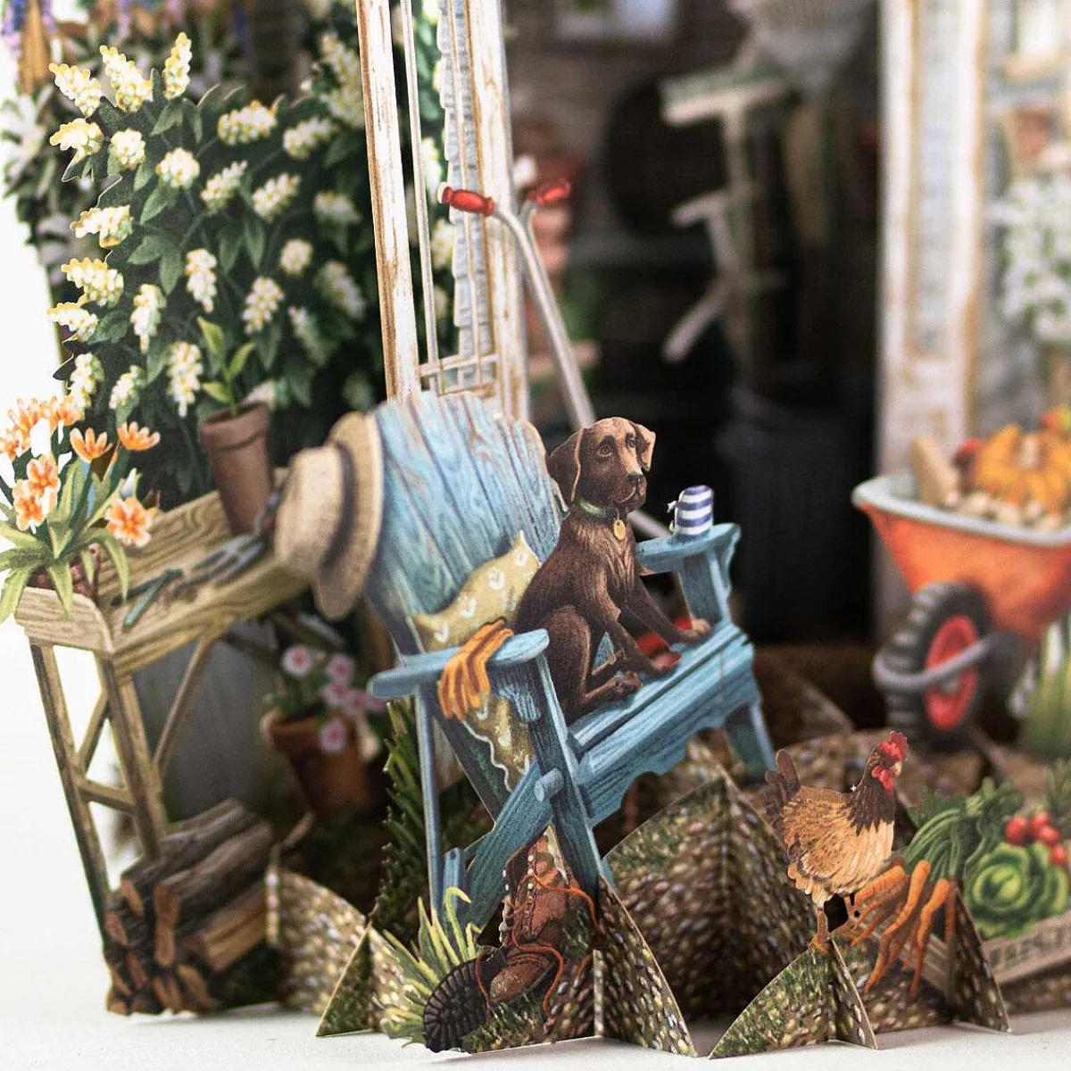 'shed Quarters' 3D Greetings Card>Me & McQ Best