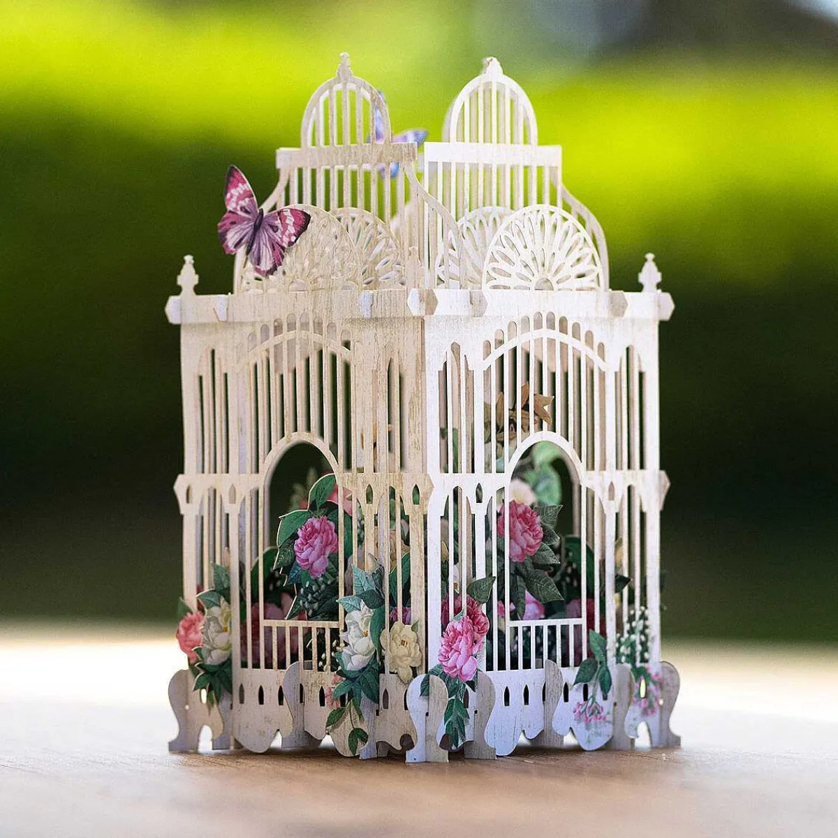 "The Flower Cage" 3D Greetings Card>Me & McQ Fashion