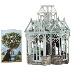 "The Glasshouse" 3D Birthday Card>Me & McQ Cheap