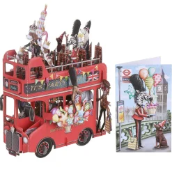 'The King's Party Bus' 3D Greetings Card><noscript><img width=