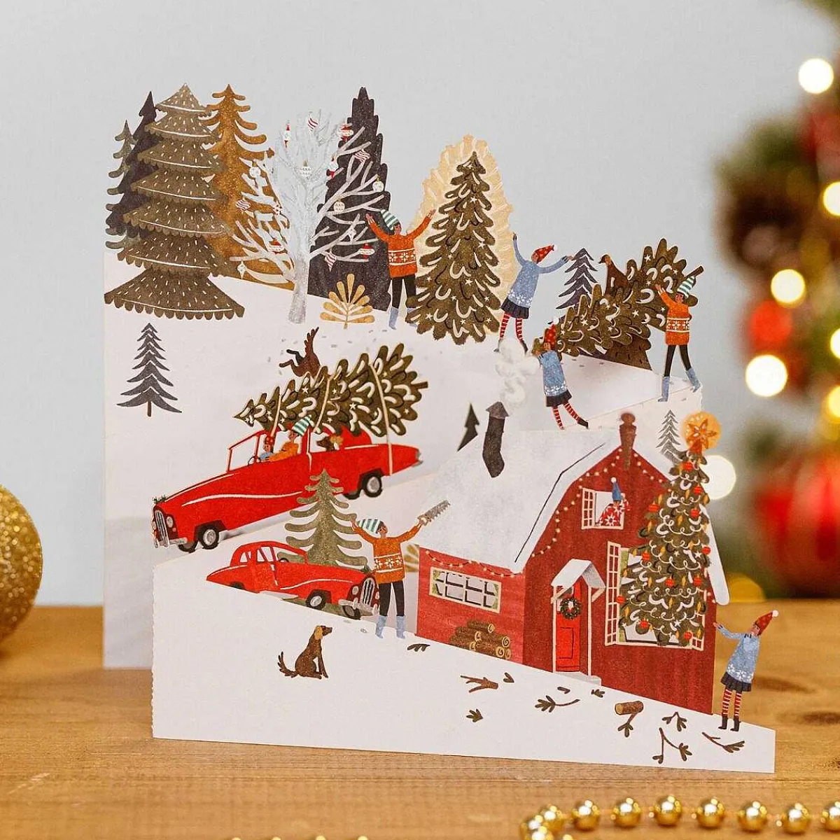 The Tree Zig Zag 3D Christmas Card>Me & McQ Store