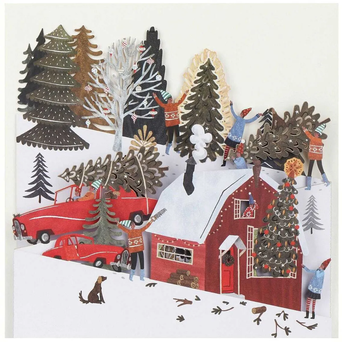 The Tree Zig Zag 3D Christmas Card>Me & McQ Store