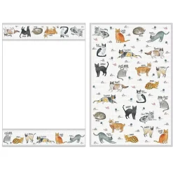 Curious Cats Set Of 2 Tea Towels>Milly Green Flash Sale