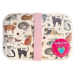 Curious Cats Bamboo Lunch Box>Milly Green Flash Sale