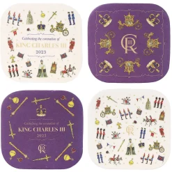 The Coronation Bamboo Set Of 4 Coasters>Milly Green Outlet