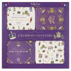 The Coronation Bamboo Set Of 4 Coasters><noscript><img width=