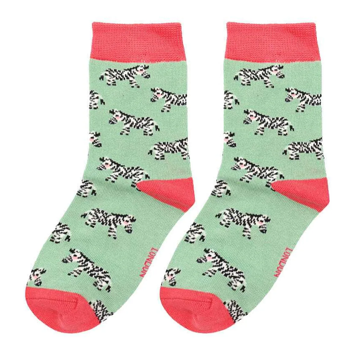 Mint Zebra Girls Bamboo Socks>Miss Sparrow Cheap