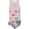 Pink Turtle Women's Bamboo Trainer Socks>Miss Sparrow Hot