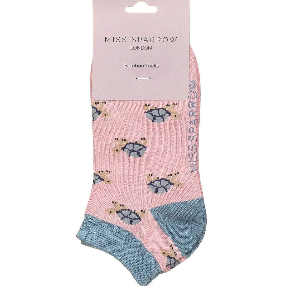Pink Turtle Women's Bamboo Trainer Socks>Miss Sparrow Hot