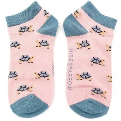 Pink Turtle Women's Bamboo Trainer Socks>Miss Sparrow Hot