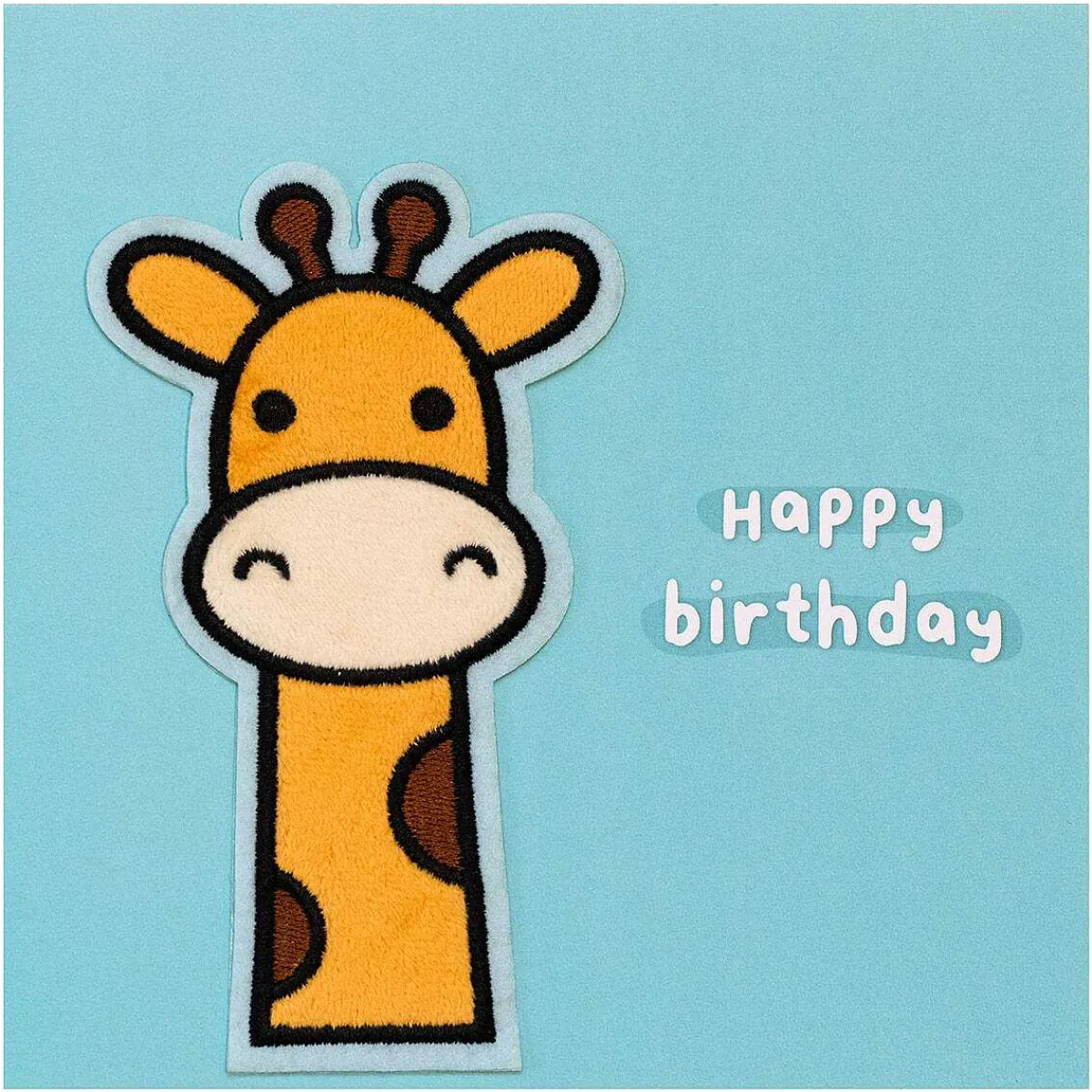 Moji Hudson Giraffe Birthday Card With Peel Off Patch>Temptation Gifts Best