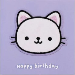 Moji Lola Cat Birthday Card With Peel Off Patch>Temptation Gifts Hot
