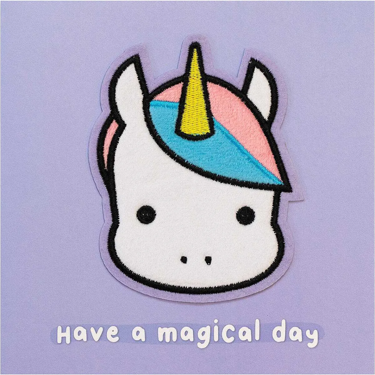 Moji Stella Unicorn Birthday Card With Peel Off Patch>Temptation Gifts Outlet