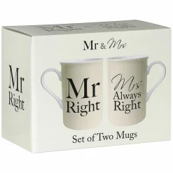 Mr & Mrs Right And Always Right Mugs><noscript><img width=