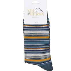 Denim Stripes Men's Bamboo Socks>Mr Heron Best Sale