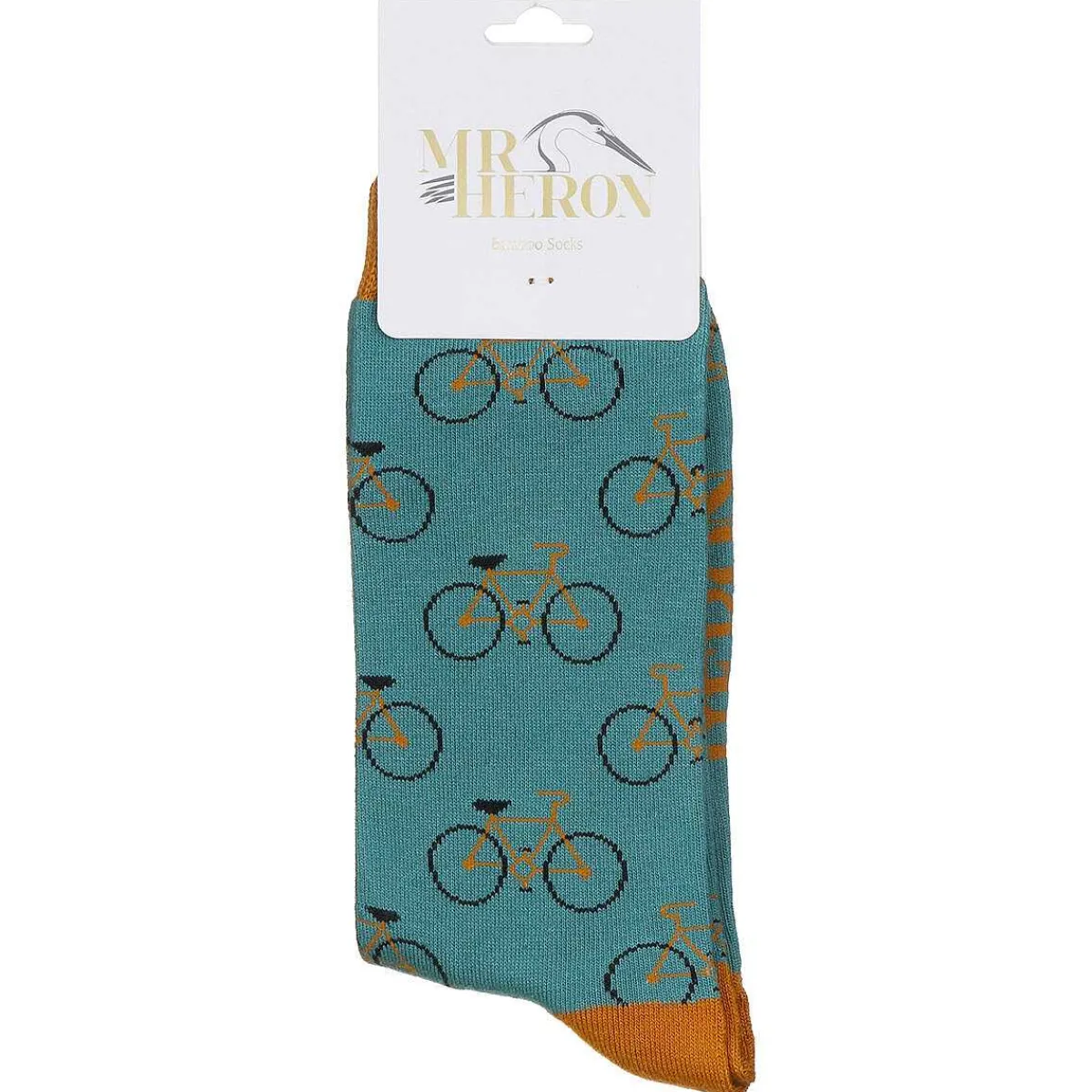 Green Bike Repeat Men's Bamboo Socks>Mr Heron Cheap