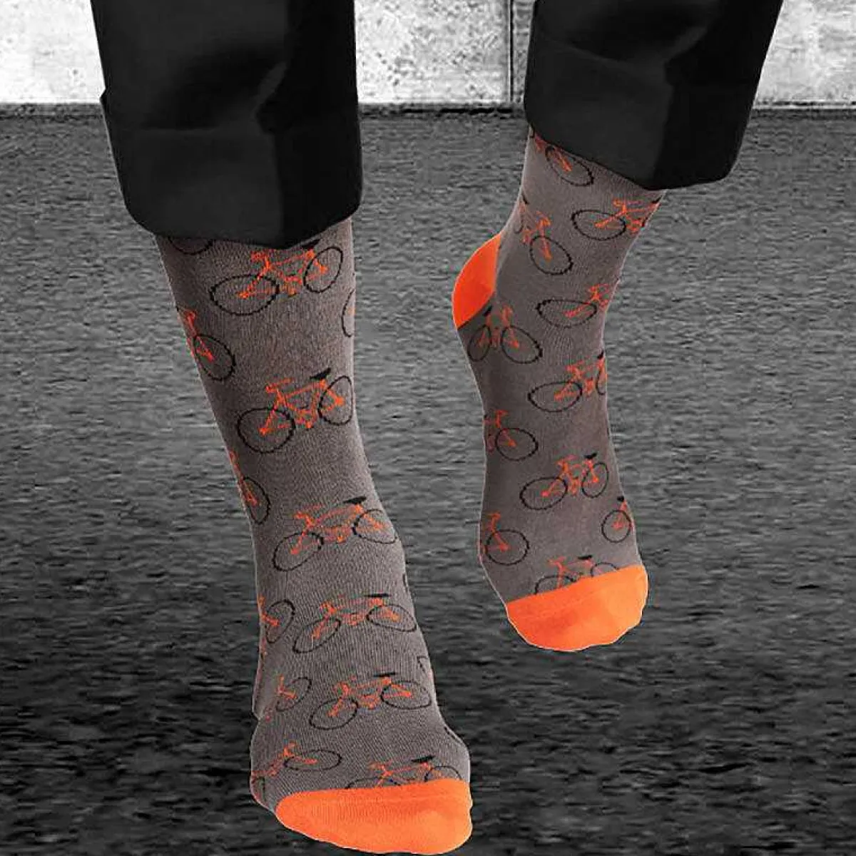 Green Bike Repeat Men's Bamboo Socks>Mr Heron Cheap