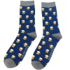 Navy Beer Men's Bamboo Socks>Mr Heron Cheap