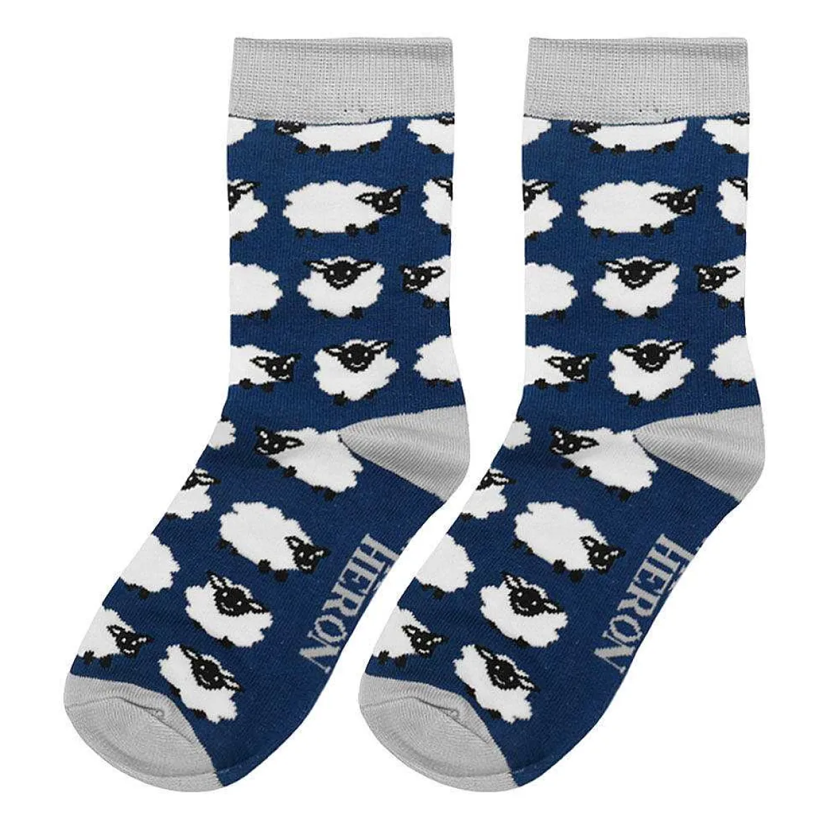 Navy Sheep Boys Bamboo Socks>Mr Heron Store