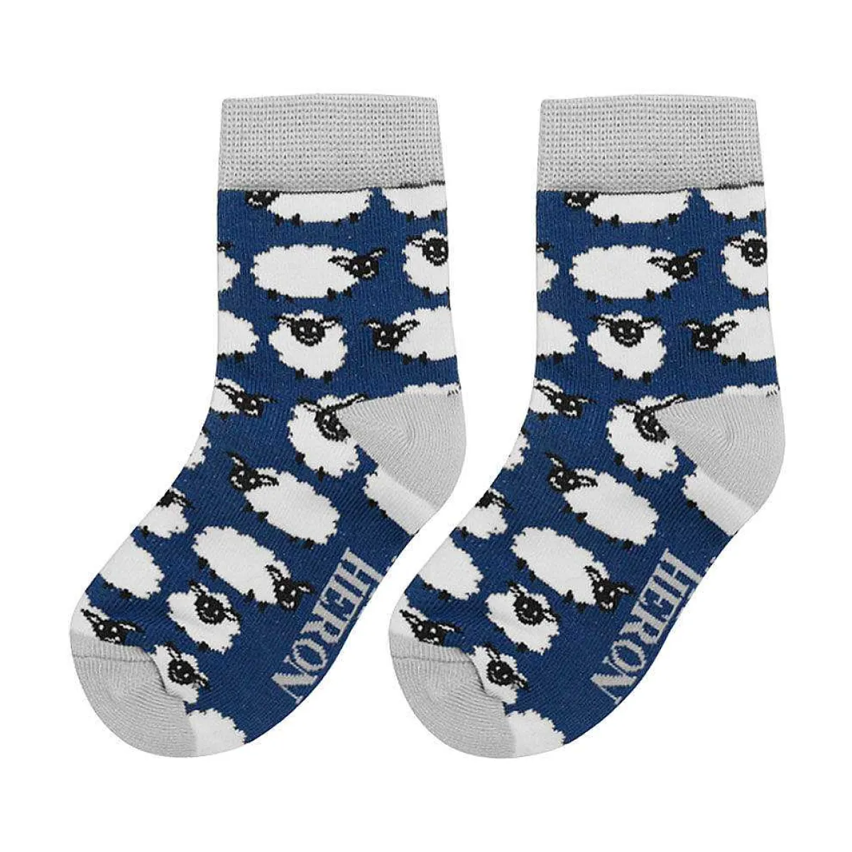 Navy Sheep Boys Bamboo Socks>Mr Heron Store