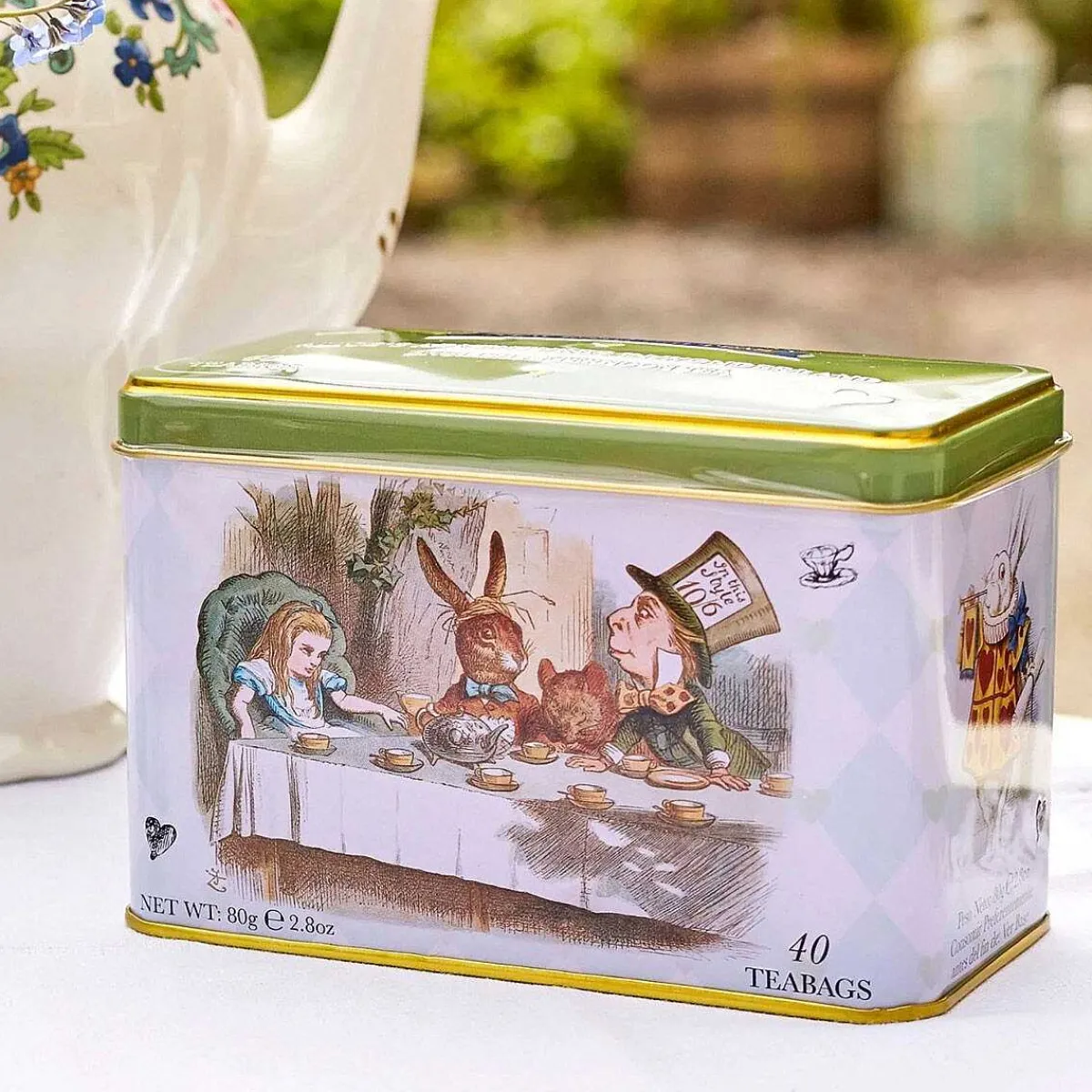 Alice In Wonderland Tea Tin With 40 English Breakfast Tea Bags>New English Teas Best Sale