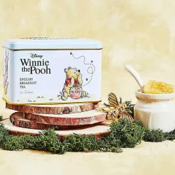 Disney Winnie The Pooh Tea Tin With 40 English Breakfast Tea Bags><noscript><img width=