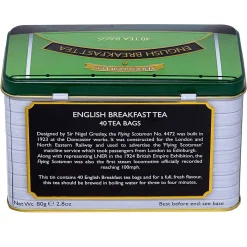 Flying Scotsman Tea Tin With 40 English Breakfast Tea Bags><noscript><img width=
