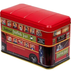 London Bus Tea Tin With 25 English Breakfast Tea Bags><noscript><img width=