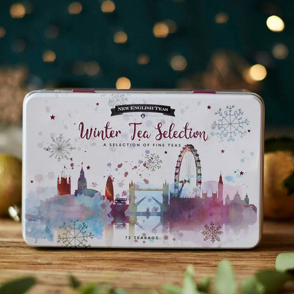 London In Winter Tin With 72 Tea Bag Selection>New English Teas Fashion