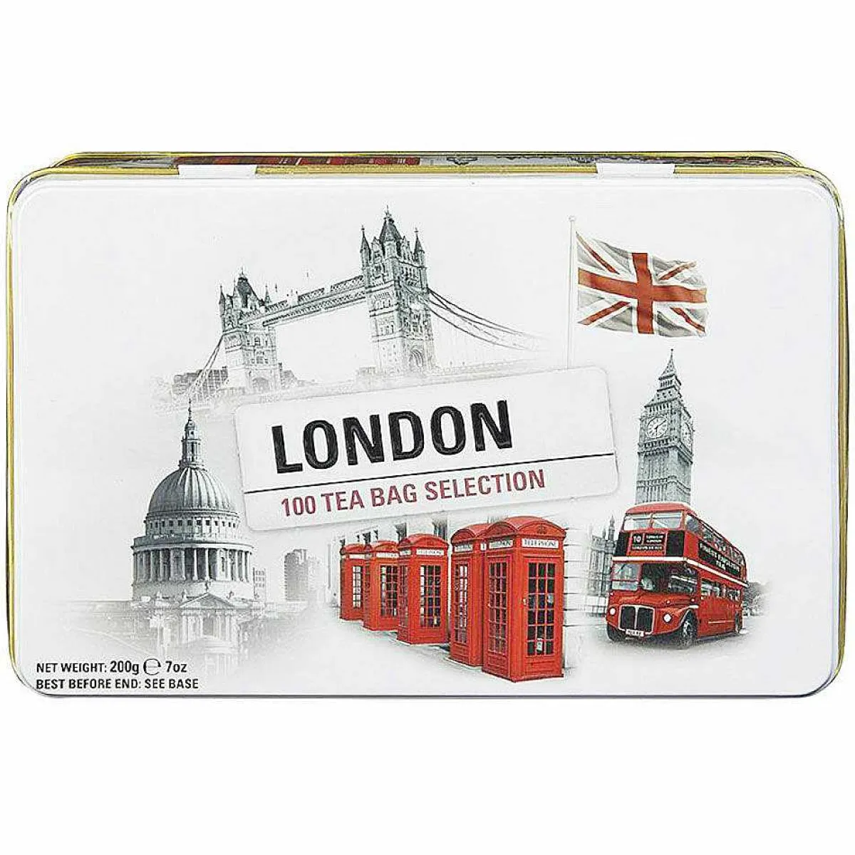 London Scenes Tea Selection Tin With A 100 Tea Bags Selection>New English Teas Online