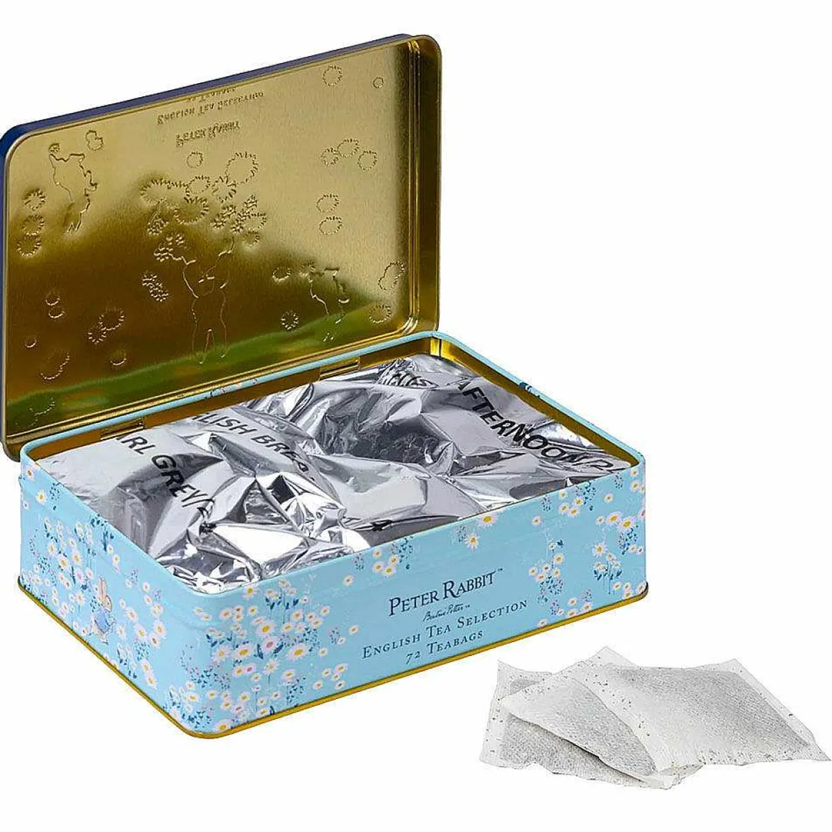 Peter Rabbit Daisies Tea Selection Tin With A 72 Tea Bags Selection>New English Teas Best